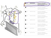 Recambio de tubos aire acondicionado para volkswagen tiguan (5n) acdpcax0 1.5 110kw referencia OEM IAM 5QF816743N 5QF816743N 