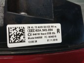 Replacement right rear light for Audi Q3 (F3B) 35 TDI OEM IAM reference 83A945094 83A945094 