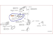 Recambio de cerradura puerta trasera derecha para nissan pick-up (d22) 2.5 diesel referencia OEM IAM 80510VJ300  