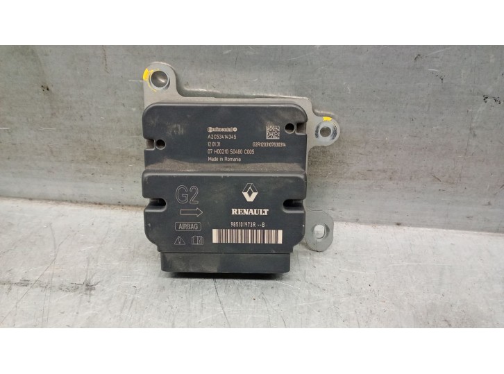Recambio de centralita airbag para dacia lodgy 1.5 dci diesel fap cat referencia OEM IAM 985101973R  A2C53414345 CONTINENTAL