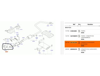 Recambio de spoiler talonera lateral izquierda para honda hr-v (gh) 1.6 cat referencia OEM IAM 72450S4N003  