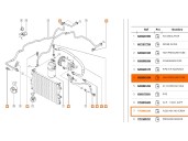 Recambio de tubos aire acondicionado para renault scenic ii 1.9 dci diesel referencia OEM IAM 8200680845 8200247439 
