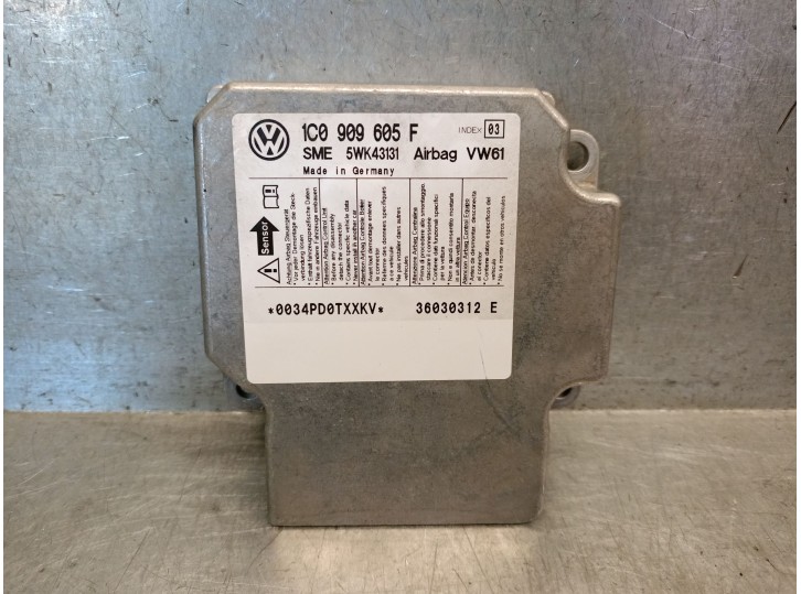 Recambio de centralita airbag para volkswagen sharan (7m6/7m9) 1.9 tdi referencia OEM IAM 1C0909605F  5WK43131 SIEMENS