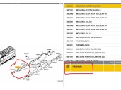 Recambio de molduras delanteras para nissan nv400 furgoneta (x62, x62b) dci 135 referencia OEM IAM 768570130R 7682000Q0B 