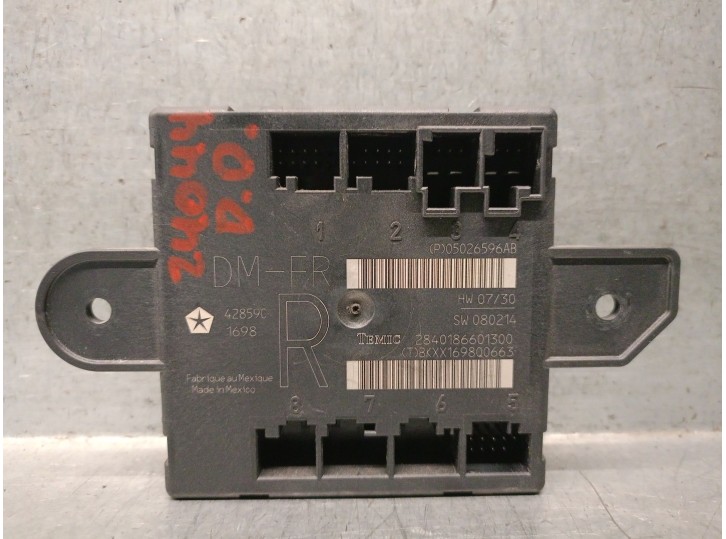 Recambio de centralita cierre para chrysler grand voyager v (rt) 2.8 crd referencia OEM IAM 42859C1698  2840186601300 TEMIC