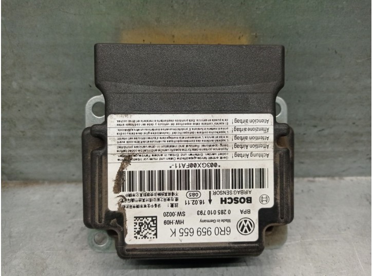 Recambio de centralita airbag para volkswagen polo (6r1) 1.4 fsi referencia OEM IAM 6R0959655K  