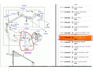 Recambio de tubos aire acondicionado para hyundai veloster (fs) 1.6 gdi referencia OEM IAM 977621R000 977621R000 