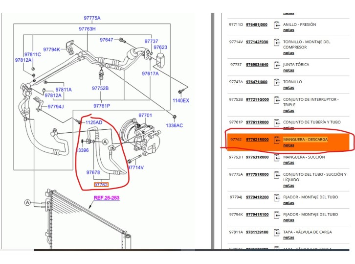 Recambio de tubos aire acondicionado para hyundai veloster (fs) 1.6 gdi referencia OEM IAM 977621R000 977621R000 