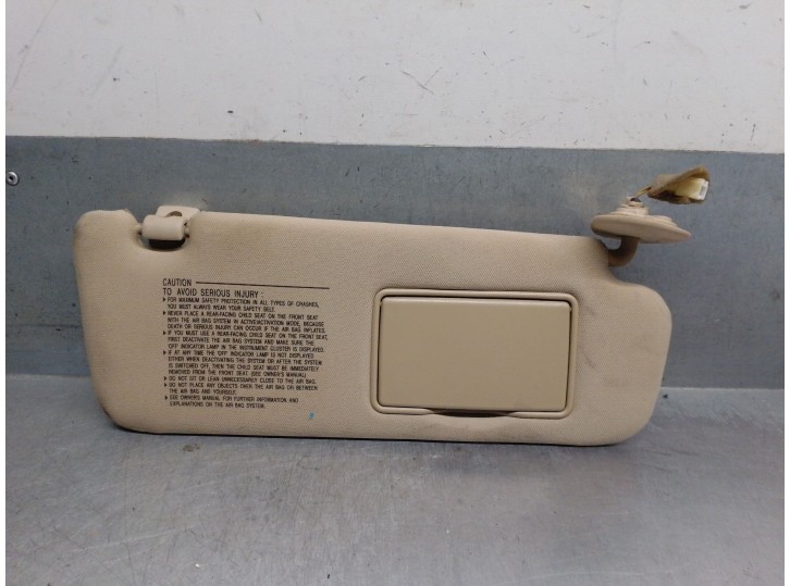 Recambio de parasol derecho para hyundai sonata v (nf) 2.0 crdi referencia OEM IAM 852013K121V2 852013K121V2 