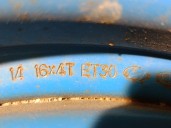 Recambio de neumatico repuesto para kia carens iv 1.7 crdi referencia OEM IAM 52910A4910 T12580D1697M HANKOOK