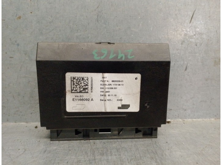 Replacement electronic module for BMW 3 Gran Turismo (F34) 320 d OEM IAM reference 6820235 E1166092A VALEO