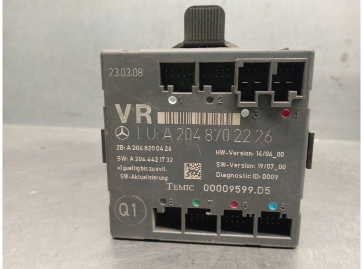 Recambio de centralita cierre para mercedes-benz clase c (w204) c 320 cdi familiar referencia OEM IAM A2048702226 00009599D5 TE