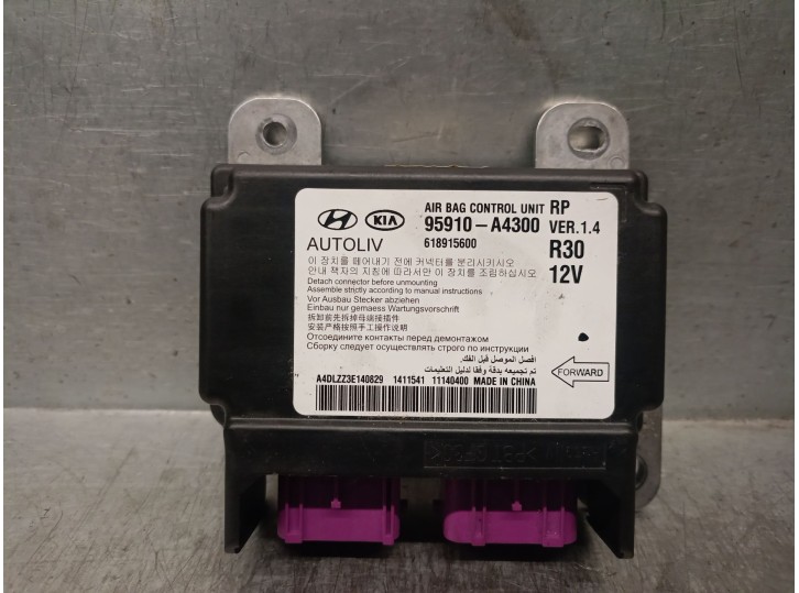 Recambio de centralita airbag para kia carens iv 1.7 crdi referencia OEM IAM 95910A4300  618915600 AUTOLIV