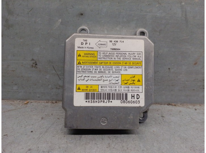 Recambio de centralita airbag para chevrolet kalos 1.2 cat referencia OEM IAM 96430714 96430714 