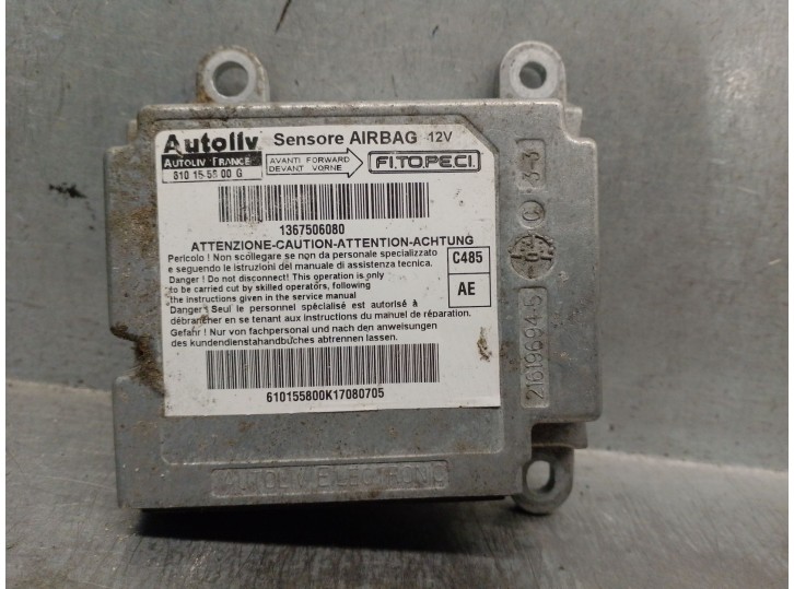 Recambio de centralita airbag para fiat fiorino 1.3 16v jtd cat referencia OEM IAM 610155800  