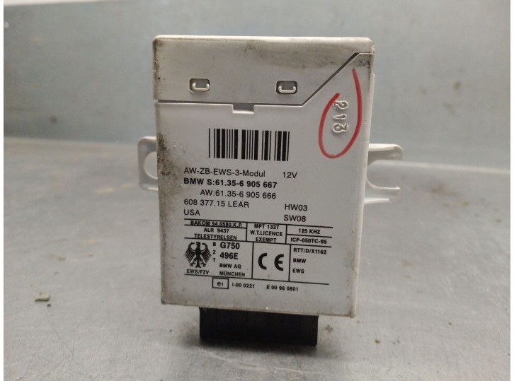 Recambio de centralita inmovilizador para bmw serie 3 berlina (e46) 318i referencia OEM IAM 61356905667  