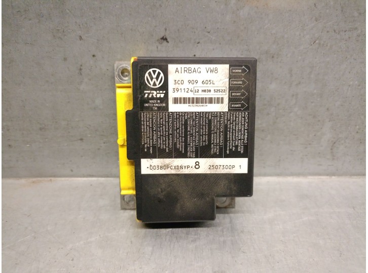 Recambio de centralita airbag para seat leon (1p1) 1.9 tdi referencia OEM IAM 3C0909605L  391124 TRW