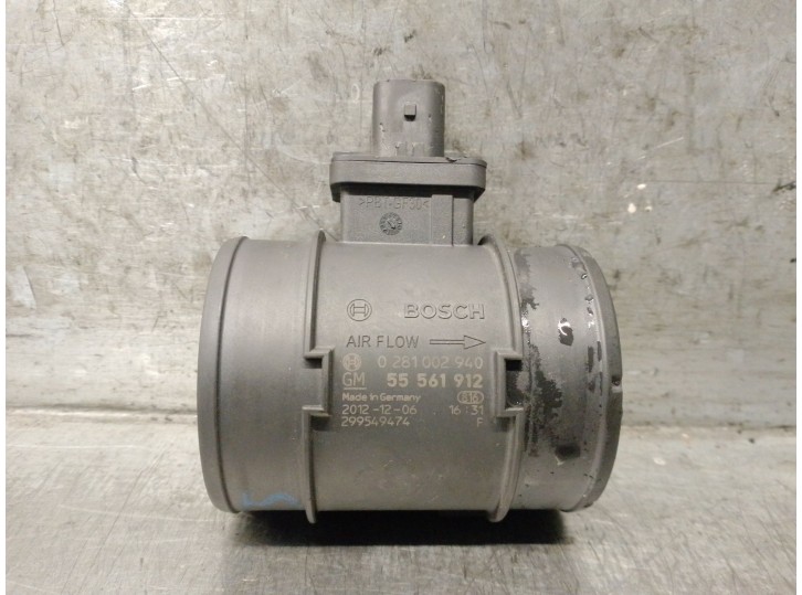Recambio de caudalimetro para opel corsa d 1.3 16v cdti referencia OEM IAM 55561912 836655 0281002940 BOSCH