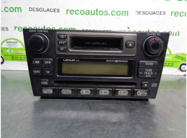 Recambio de sistema audio / radio cd para lexus is200 (gxe10) 2.0 cat referencia OEM IAM 8612053030  