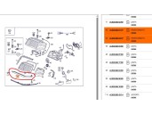 Recambio de cerquillo faro para mercedes-benz clase c (w202) berlina 1.8 16v cat referencia OEM IAM 2028260480 A2028260277 