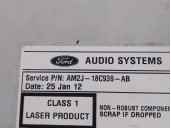 Recambio de sistema audio / radio cd para ford s-max (ca1) 2.0 tdci cat referencia OEM IAM AM2J18C939AB 6M2T18C939AM 