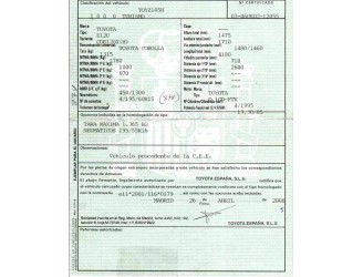 toyota corolla (e12) del año 2006