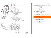 Recambio de tubo para ford transit caja cerrada ´06 2.4 tdci cat referencia OEM IAM 6C119C623BC 1440539 