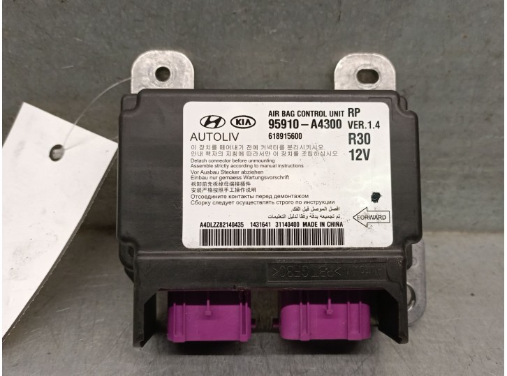Recambio de centralita airbag para kia carens iv 1.7 crdi referencia OEM IAM 95910A4300  618915600 AUTOLIV