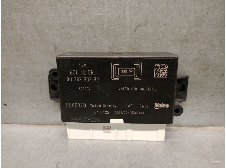 Recambio de modulo electronico para ds ds 7 crossback (j4_, jr_, jc_) e-tense 225 (j4dgzu) referencia OEM IAM 9838793780 63821V