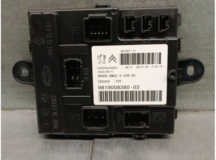 Recambio de modulo electronico para ds ds 7 crossback (j4_, jr_, jc_) e-tense 225 (j4dgzu) referencia OEM IAM 9819008380 C65450