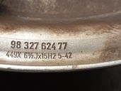 Recambio de llanta para opel combo furgoneta/monovolumen (k9) 1.5 d referencia OEM IAM 9832762477 R1561/2JX15H2ET42 