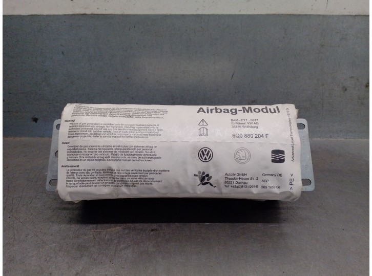 Recambio de airbag delantero derecho para skoda fabia (6y2/6y3) 1.4 referencia OEM IAM 6Q0880204F 6Q0880204G 