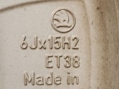 Recambio de llanta para skoda fabia iii (nj3) 1.0 referencia OEM IAM 5JA601025L R156JX15H2ET38 