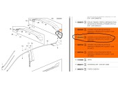Recambio de molduras traseras para opel astra k (b16) 1.6 cdti (68) referencia OEM IAM 39114692 39024552 
