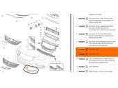 Recambio de molduras delanteras para opel astra k (b16) 1.6 cdti (68) referencia OEM IAM 13469544 13469598 