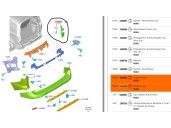 Recambio de molduras traseras para ford transit courier b460 furgoneta/monovolumen 1.5 tdci referencia OEM IAM ET7617E808A 18643