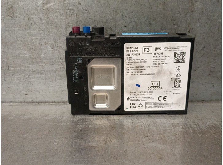 Recambio de modulo electronico para dacia sandero ii 1.2 16v cat referencia OEM IAM 2591A7097R EF71392