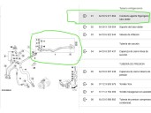 Recambio de tubos aire acondicionado para bmw x6 (e71, e72) xdrive 35 d referencia OEM IAM 64539271894 64539271894 