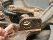 Recambio de mangueta trasera izquierda para mitsubishi montero (v60/v70) 3.2 di-d cat referencia OEM IAM MR992531 MR992531 