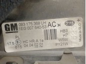 Recambio de faro izquierdo para opel astra g berlina 1.6 16v referencia OEM IAM 093175368 9117303 