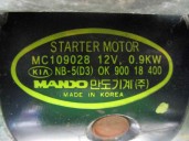 Replacement starter motor for Kia Sephia II 1.5 cat OEM IAM reference 0K90018400 MC109028 MANDO