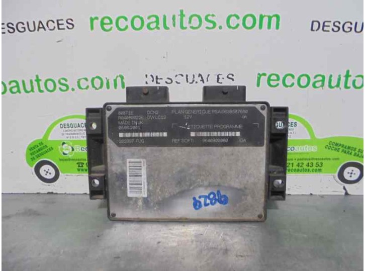 Replacement engine control unit (ECU) for Peugeot 306 saloon 3/4/5 doors (S2) 1.9 diesel OEM IAM reference 9639587680 9640900080