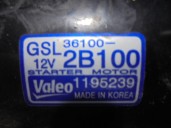 Recambio de motor arranque para kia soul 1.6 cat referencia OEM IAM 361002B100 1195239 VALEO