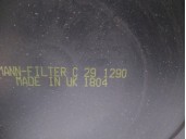 Recambio de filtro aire para » otros... k 75 rt7 50 referencia OEM IAM C291290 MANN FILTER