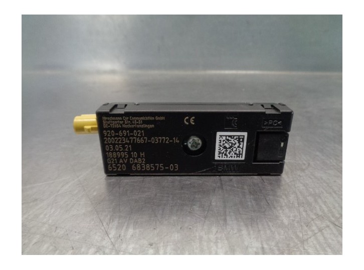 Recambio de antena para bmw serie 3 touring (g21) 2.0 16v turbodiesel referencia OEM IAM 65206838575 