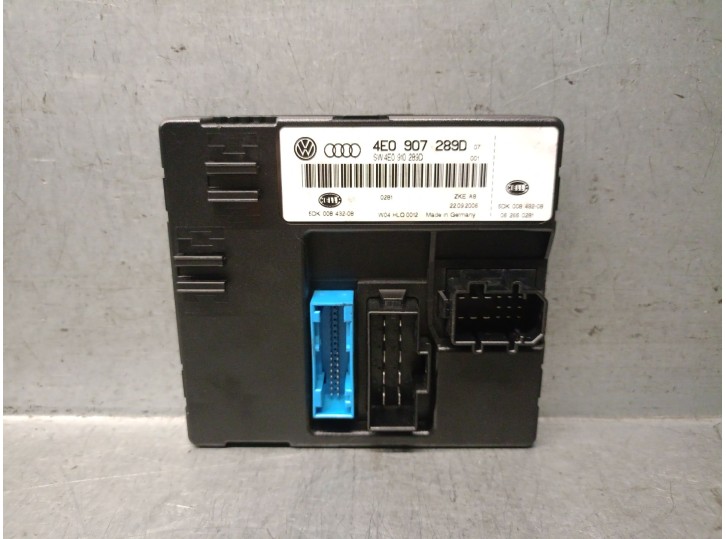 Recambio de modulo confort para audi a8 (4e2) 3.0 tdi quattro referencia OEM IAM 4E0907289D 5DK00843208