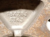 Recambio de llanta para ssangyong actyon 2.0 td cat referencia OEM IAM 4173031380 R18X7.5JET43 