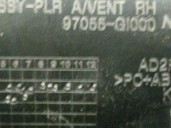 Recambio de aireador para hyundai ioniq 5 (ne) (bev) referencia OEM IAM 97055GI000 