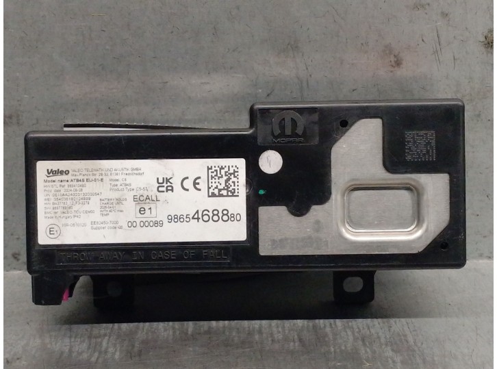Replacement electronic module for Fiat Scudo van 1.5 Multijet 120 (506) OEM IAM reference 9865468880 
