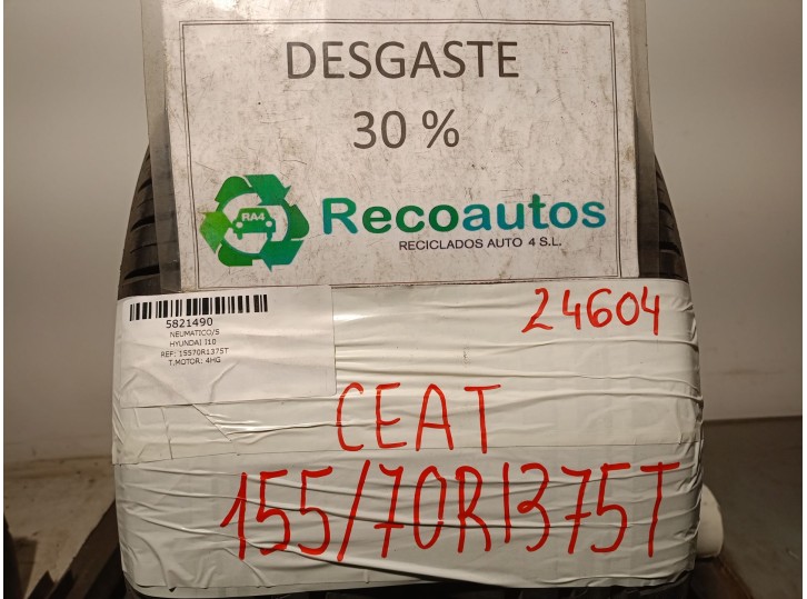 Recambio de neumatico/s para hyundai i10 1.1 12v cat referencia OEM IAM 15570R1375T  
